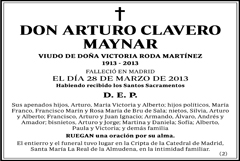 Arturo Clavero Maynar